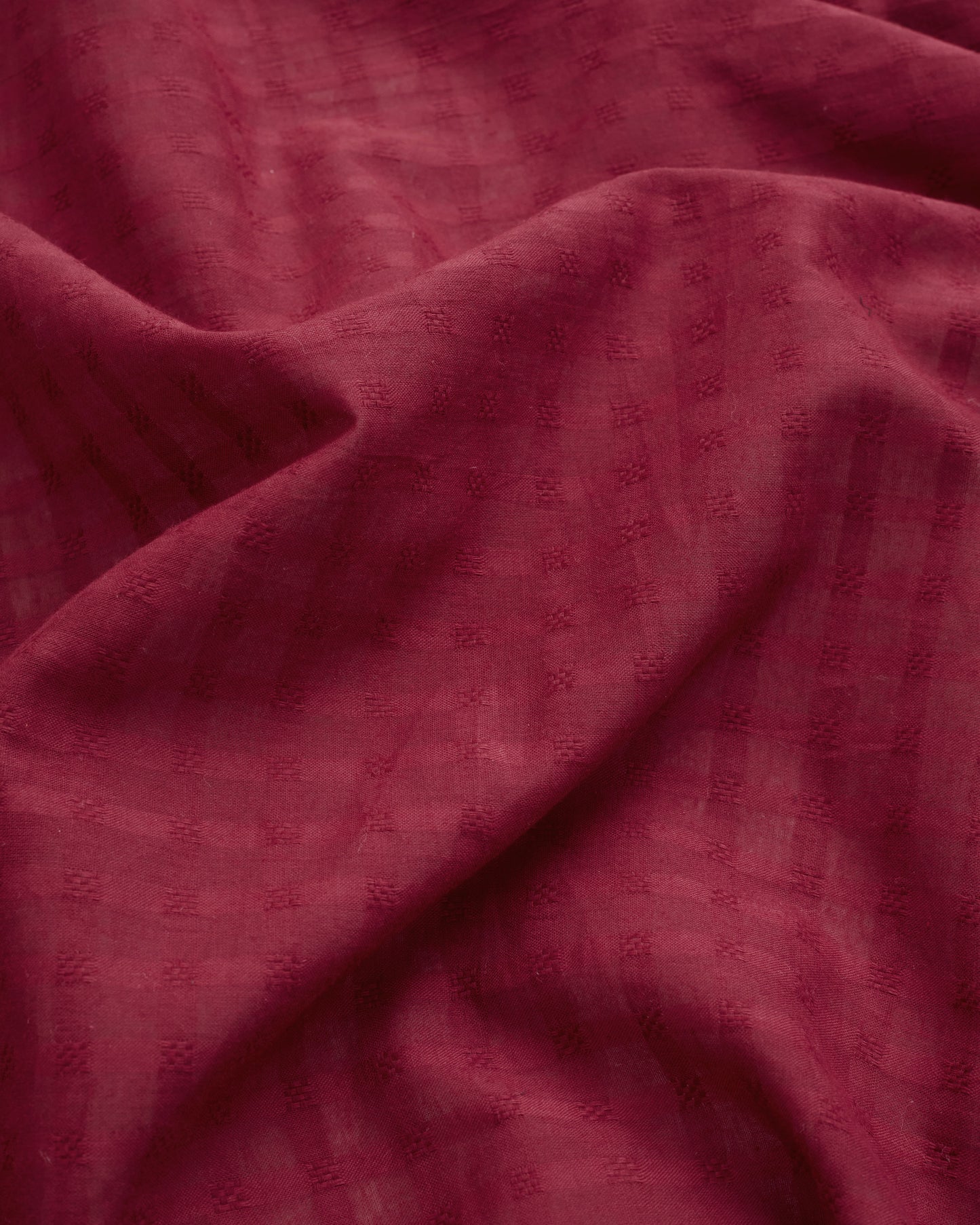 Bramble Grid Check Dobby Cotton