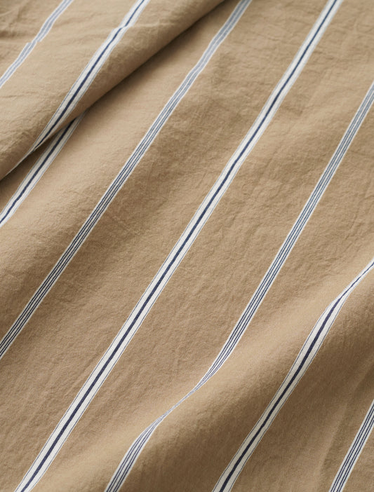 British Tan Premium Striped Cotton
