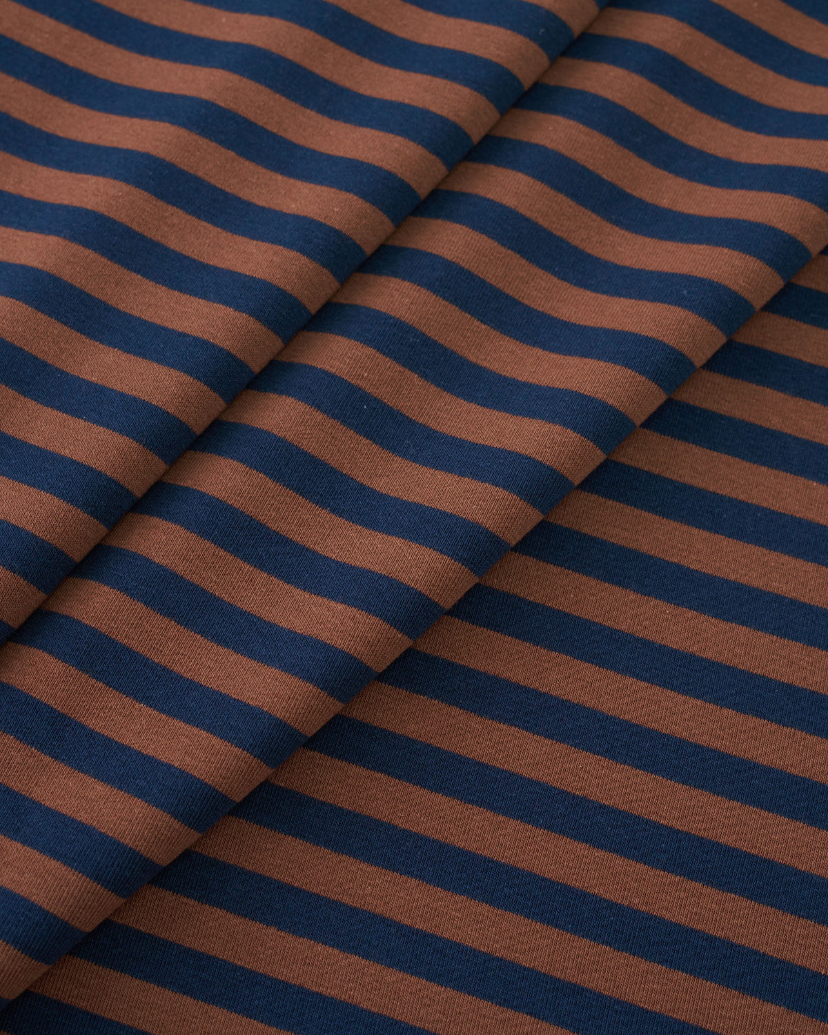 Brown and Navy Mid Weight Jersey Knit