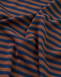 Brown and Navy Mid Weight Jersey Knit