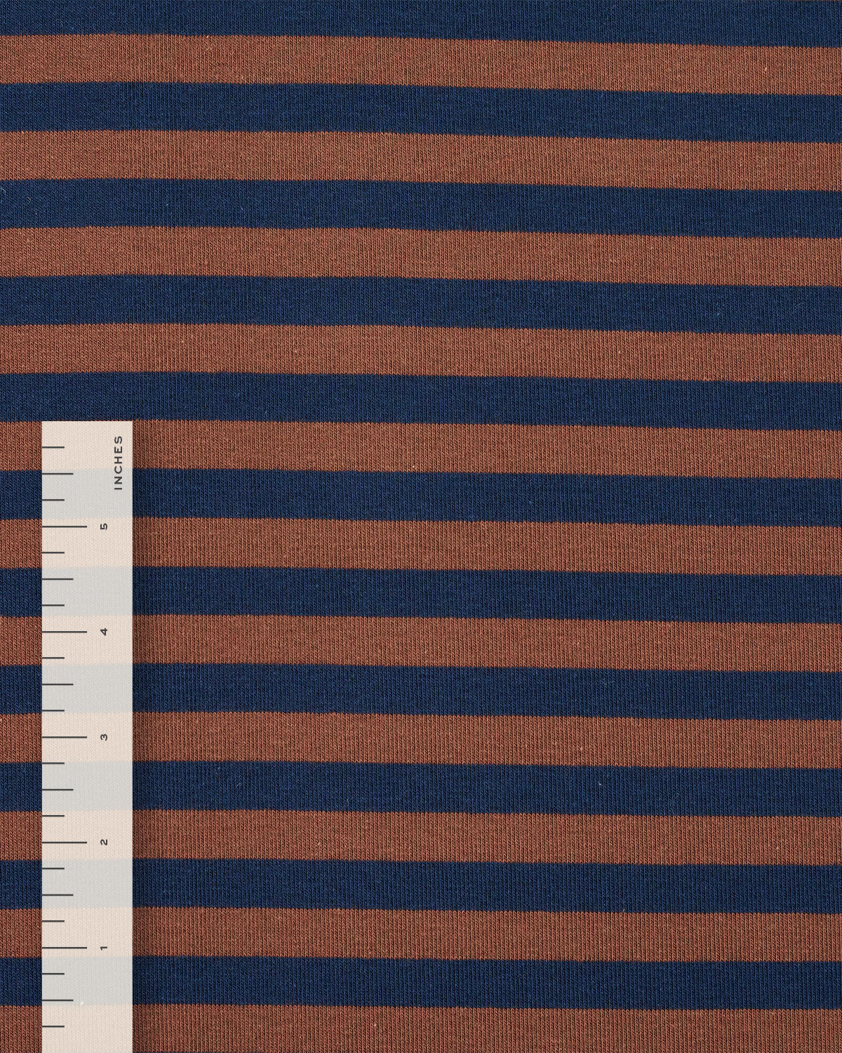 Brown and Navy Mid Weight Jersey Knit