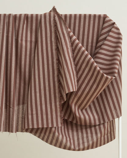 Brown Earth Stripe Cotton
