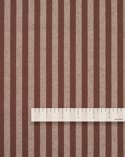 Brown Earth Stripe Cotton