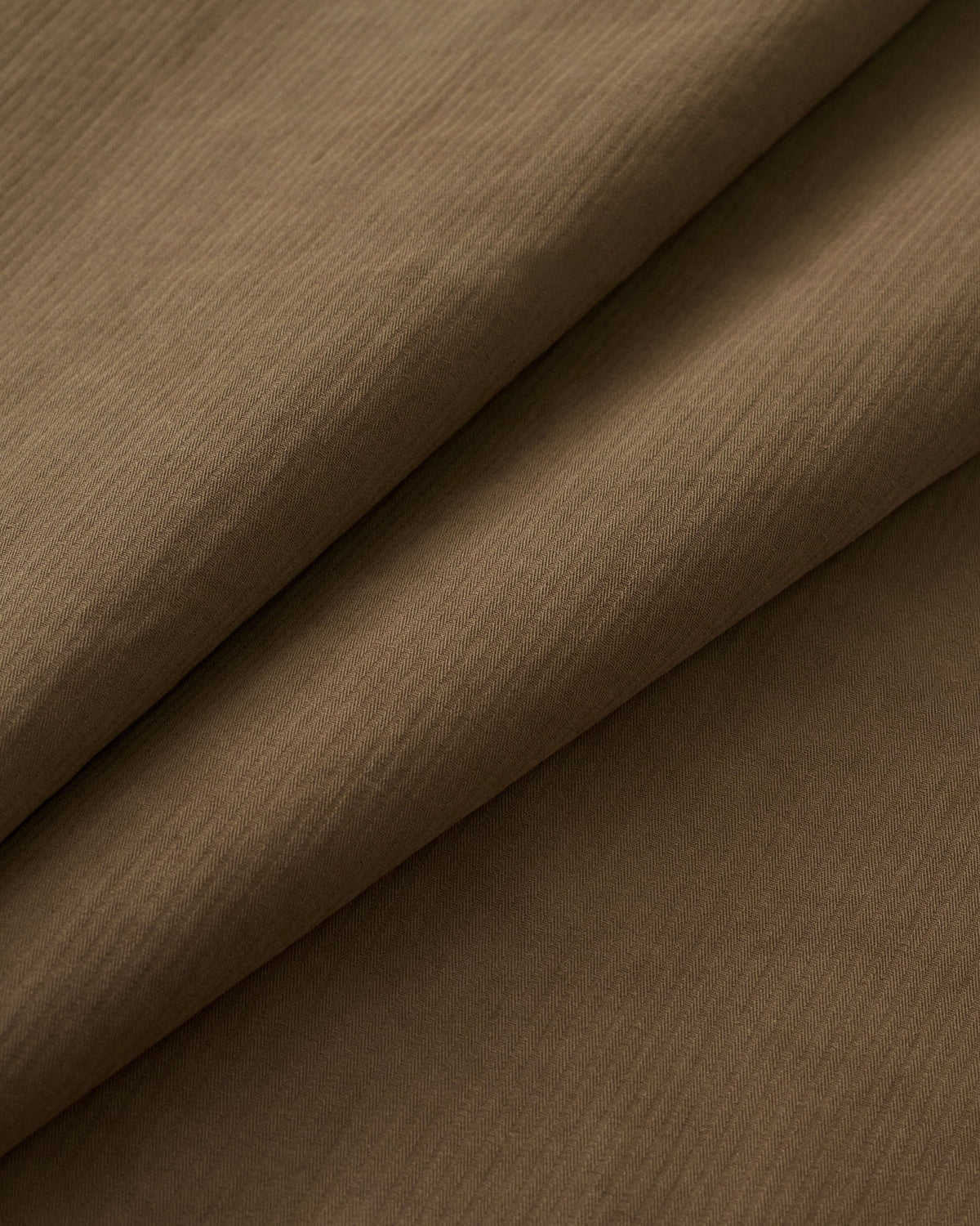 Brown Hickory Tonal Stripe Cotton Twill