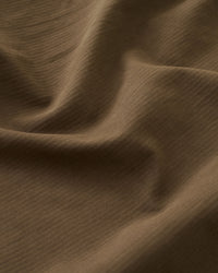 Brown Hickory Tonal Stripe Cotton Twill