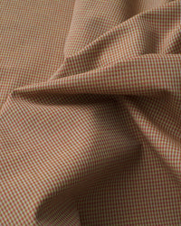 Butterscotch Blush Tiny Gingham Linen Cotton