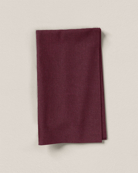 Candied Plum Cotton Linen Twill