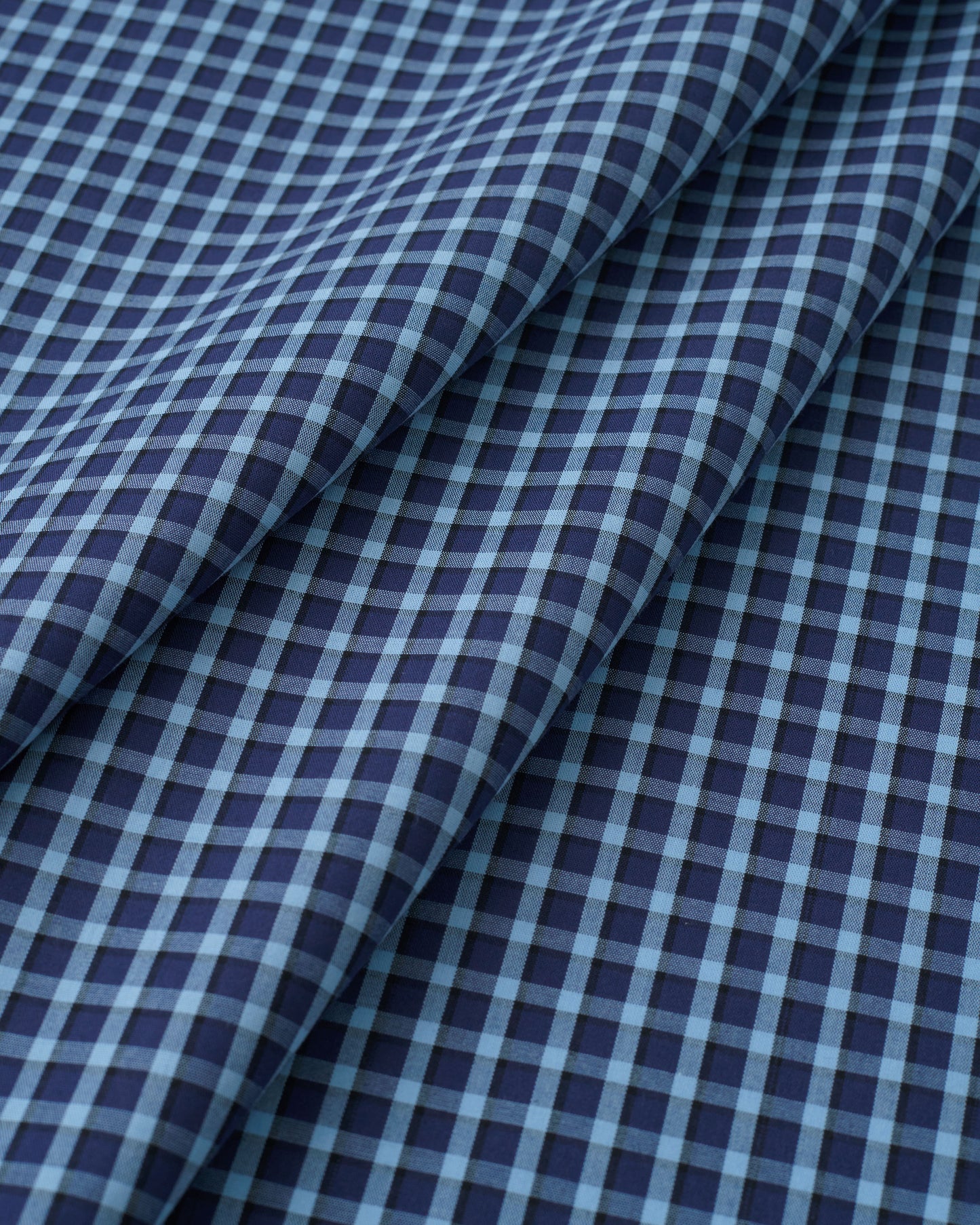 Canoe Blue Preppy Cotton Plaid