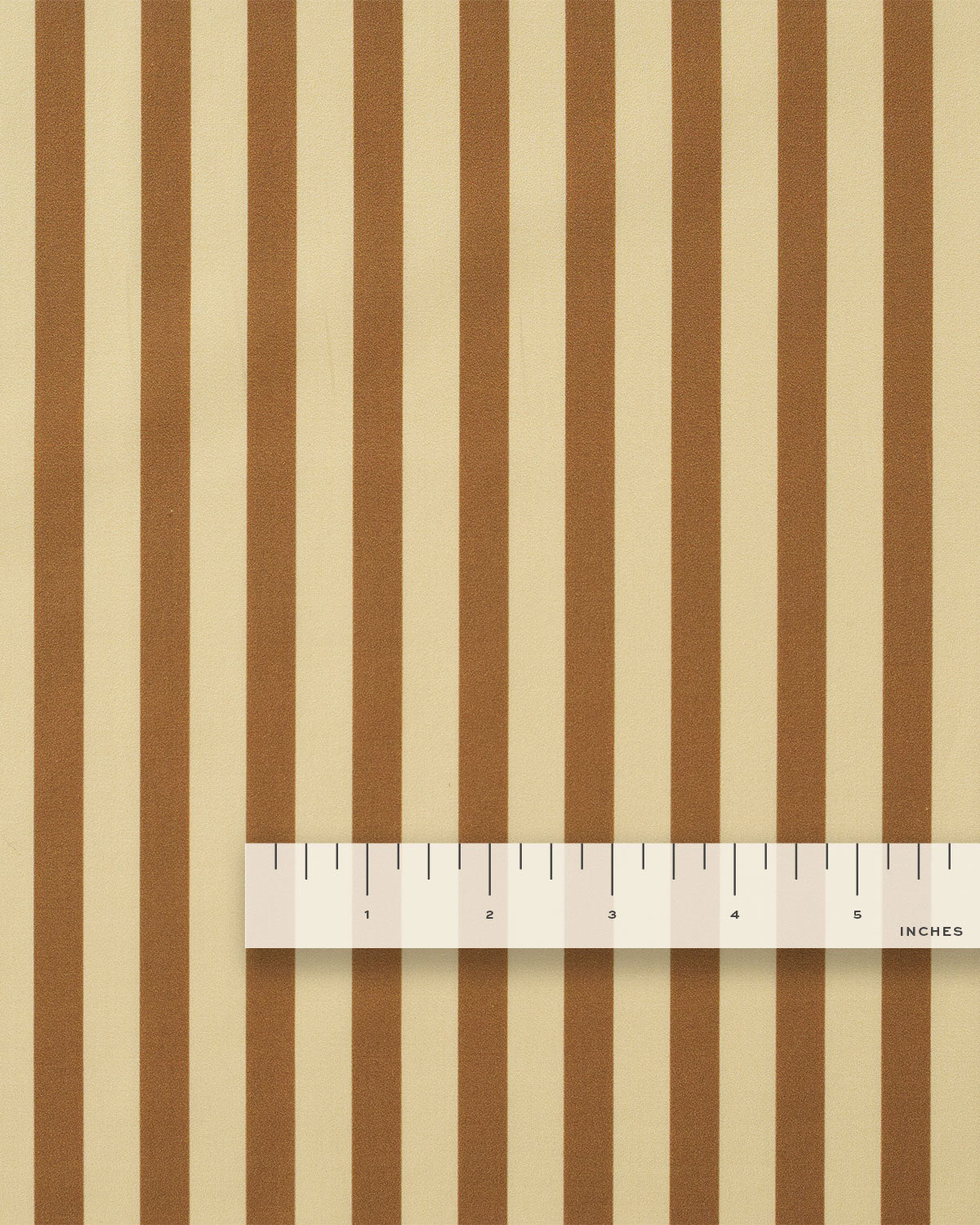Caramel Stripe Smooth Cotton Poplin