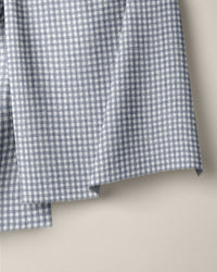 Cast Blue Little Gingham Stonewash Cotton Linen