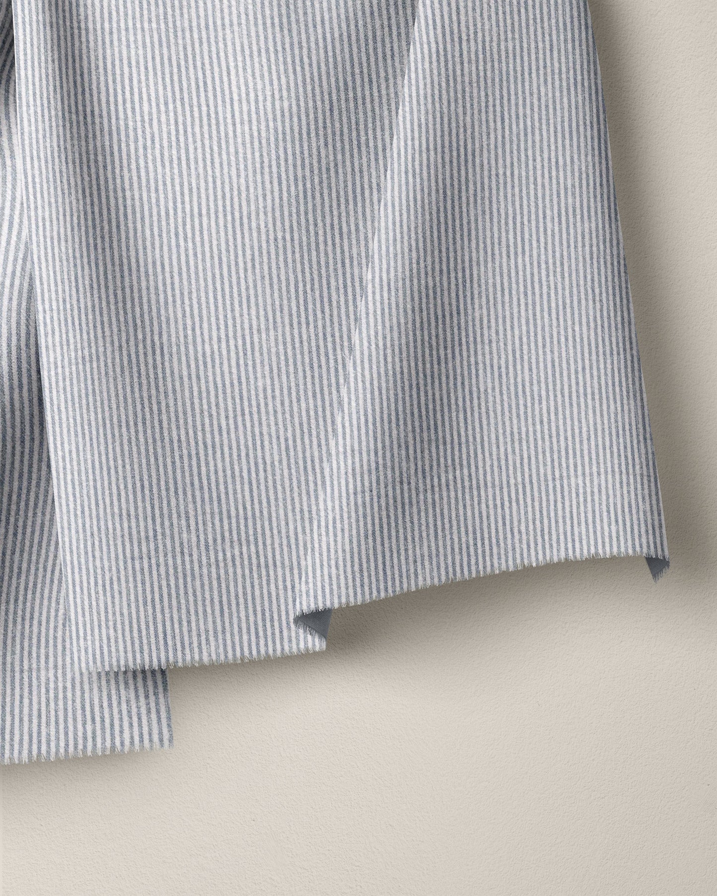 Cast Blue Railroad Stripe Stonewash Cotton Linen