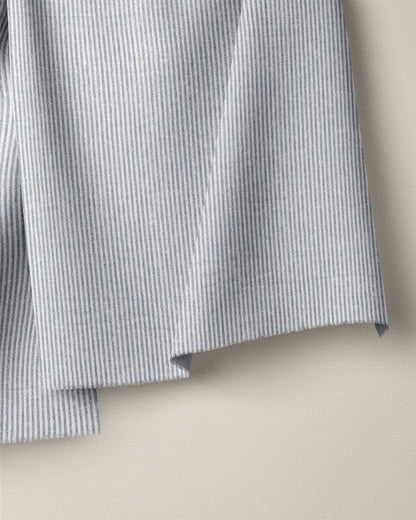 Cast Blue Railroad Stripe Stonewash Cotton Linen