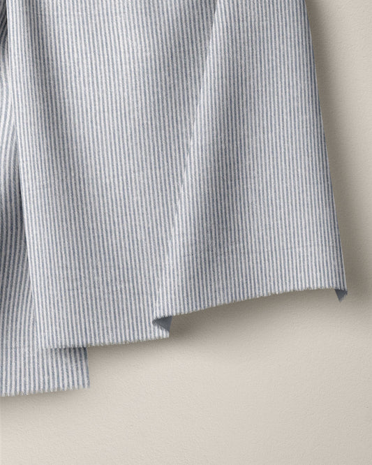 Cast Blue Railroad Stripe Stonewash Cotton Linen
