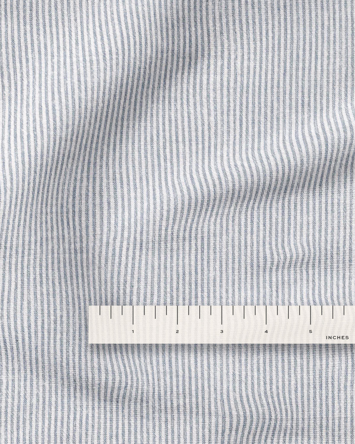 Cast Blue Railroad Stripe Stonewash Cotton Linen