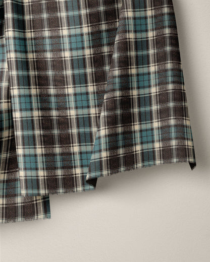 Cedar Mist Plaid Cotton Jacquard