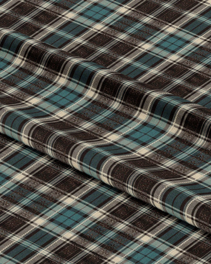 Cedar Mist Plaid Cotton Jacquard