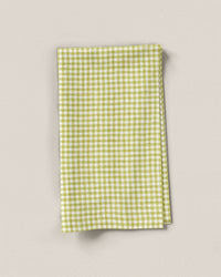 Celery Micro Gingham Linen