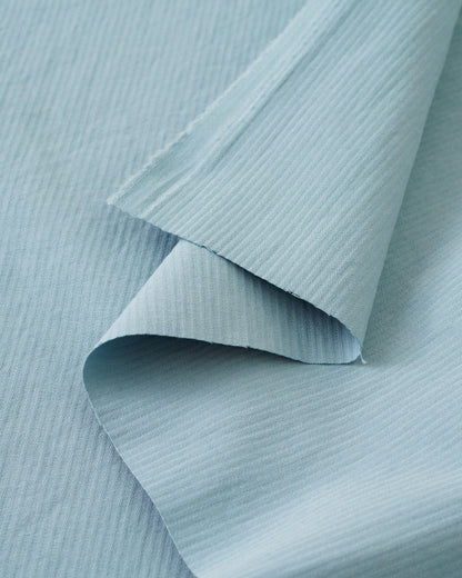 Chambray Hickory Tonal Stripe Cotton Twill