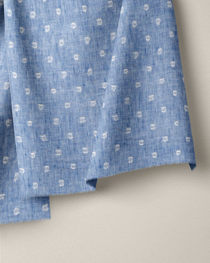 Chambray Jumbo Swiss Dot Linen