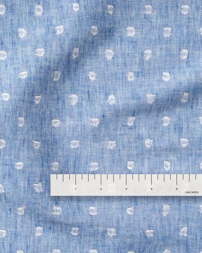 Chambray Jumbo Swiss Dot Linen