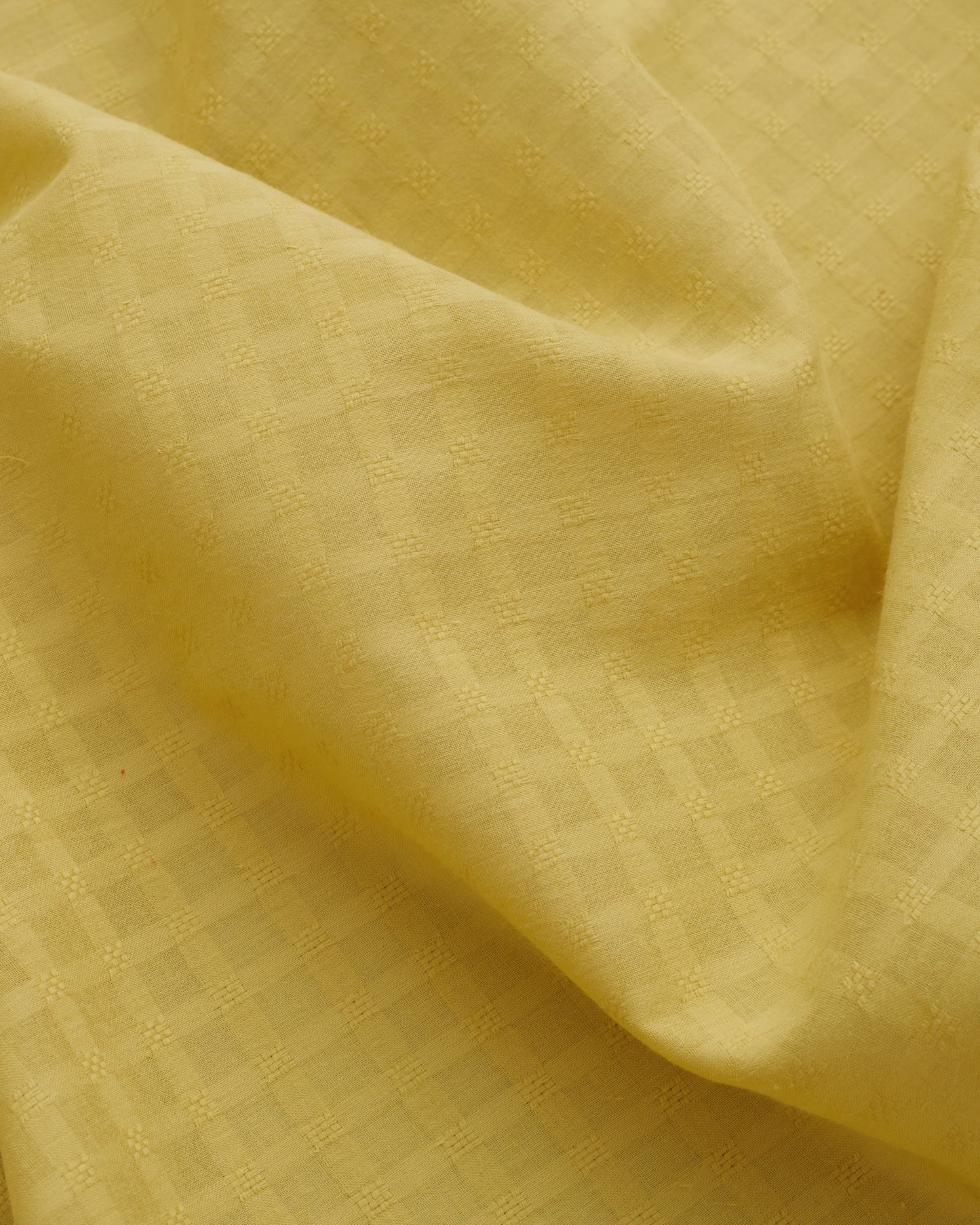 Chamomile Grid Check Dobby Cotton