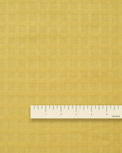 Chamomile Grid Check Dobby Cotton