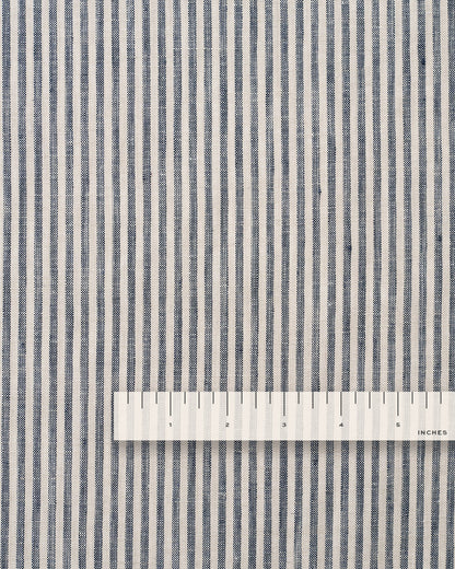 Midnight Swim Thin Stripe Linen