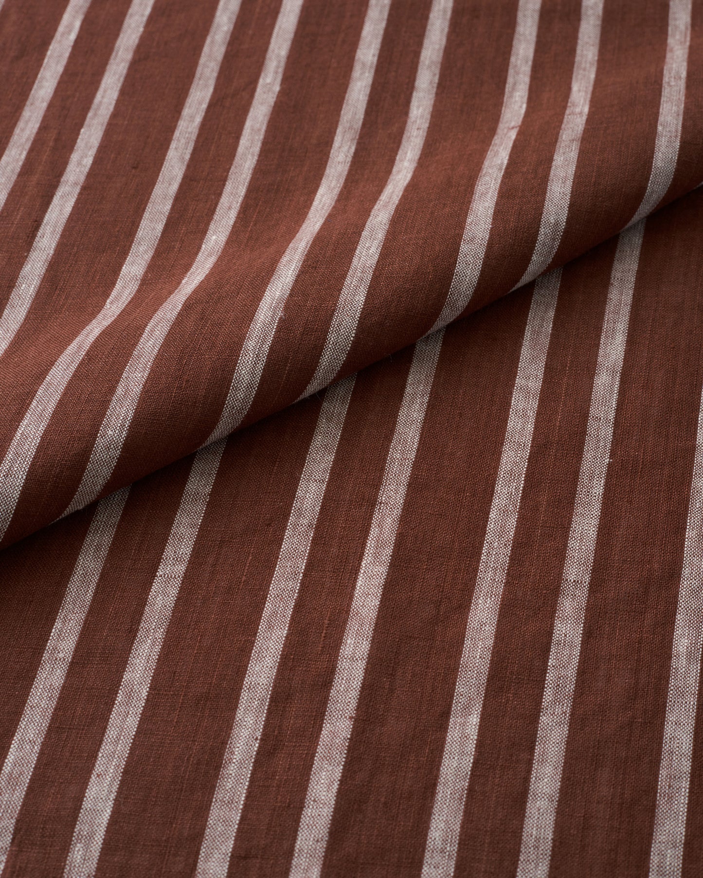 Sugared Date Home Stripe Washed Linen