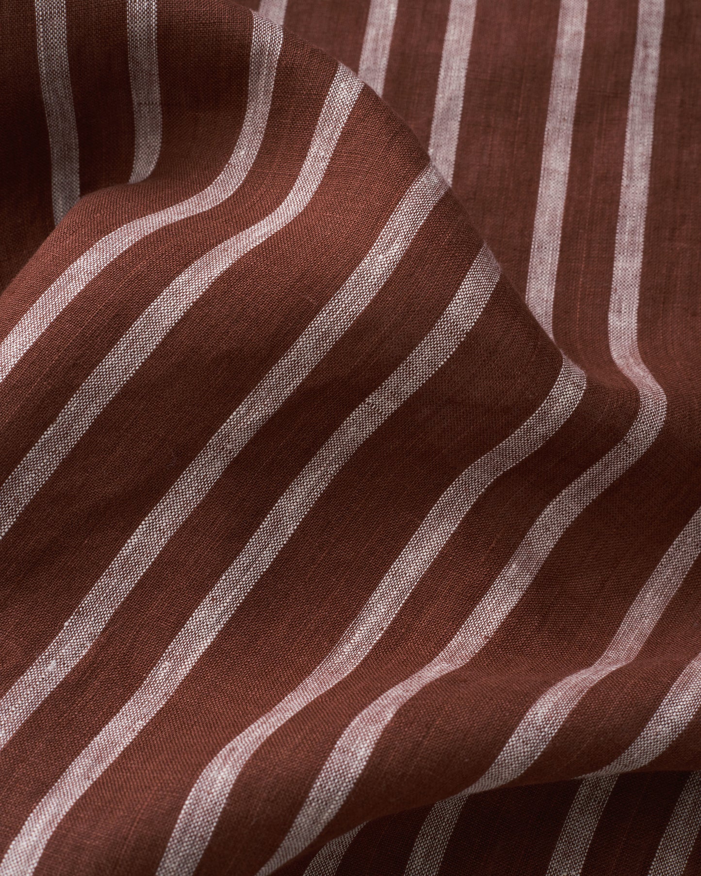 Sugared Date Home Stripe Washed Linen