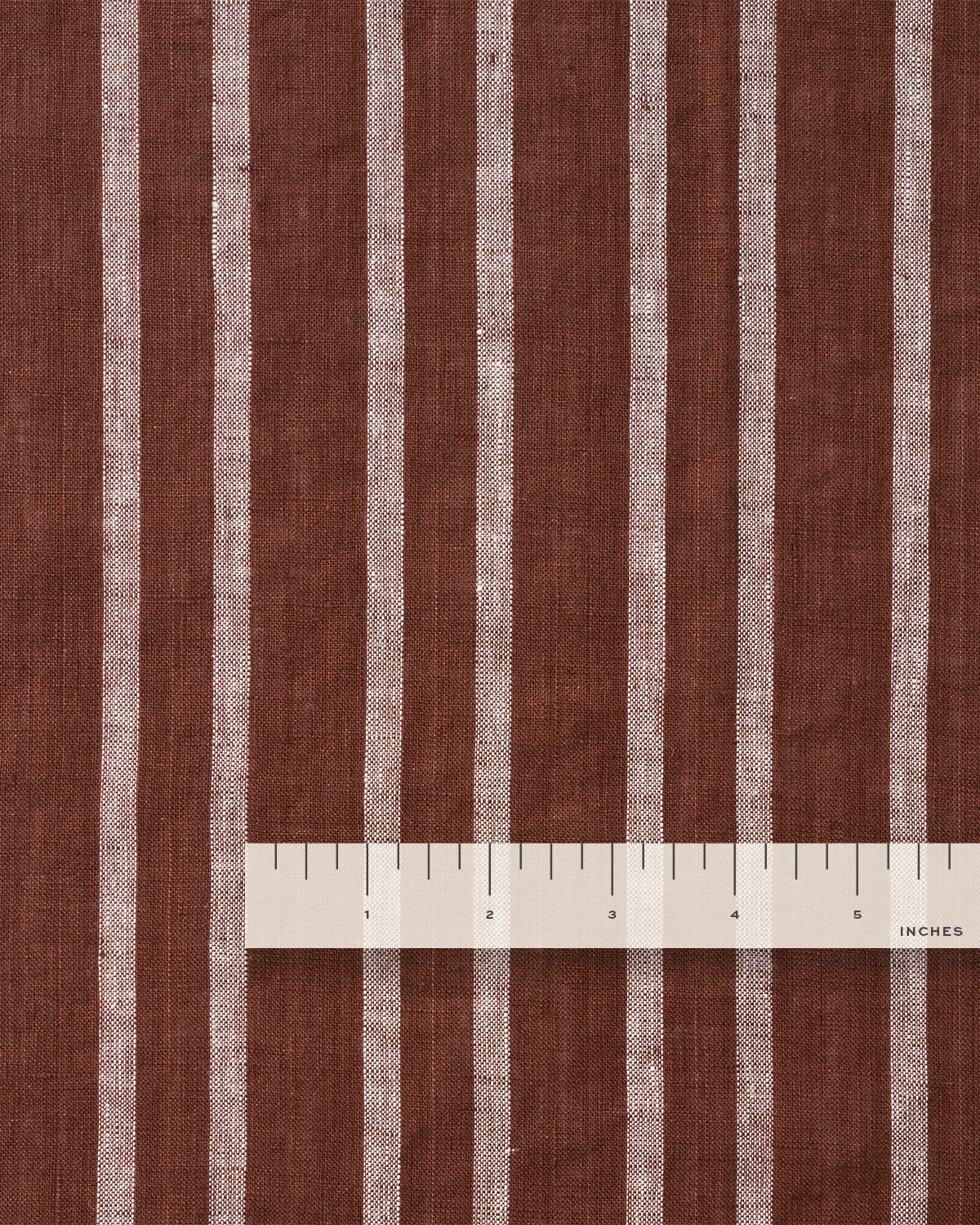 Sugared Date Home Stripe Washed Linen