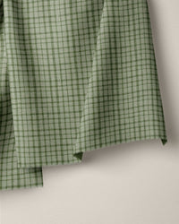 Chive Basket Check Washed Linen