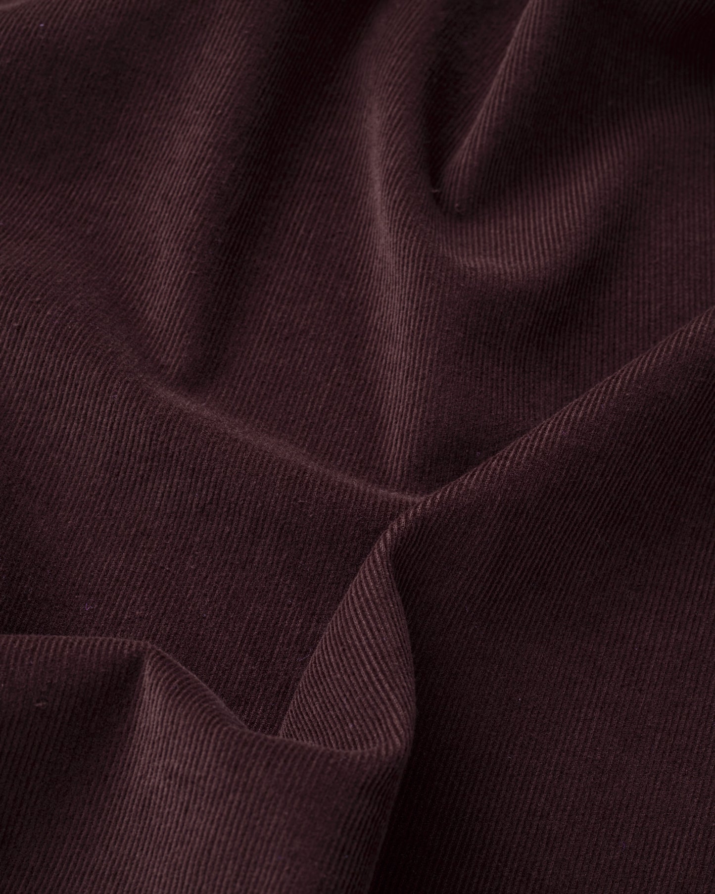 Chocolate Plum Feather Soft Cotton Corduroy