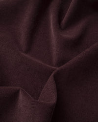 Chocolate Plum Feather Soft Cotton Corduroy