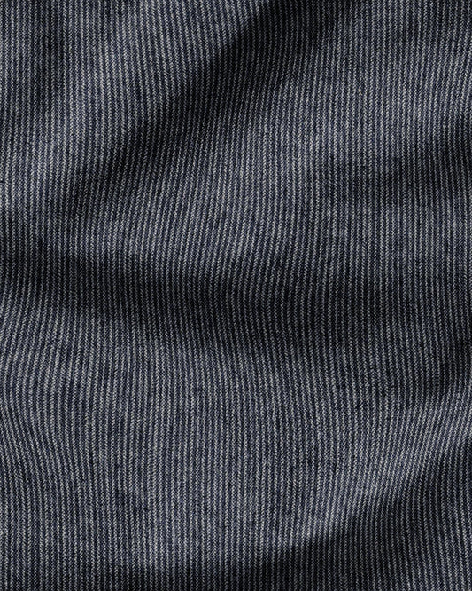 Classic Wash Railroad Stripe Denim