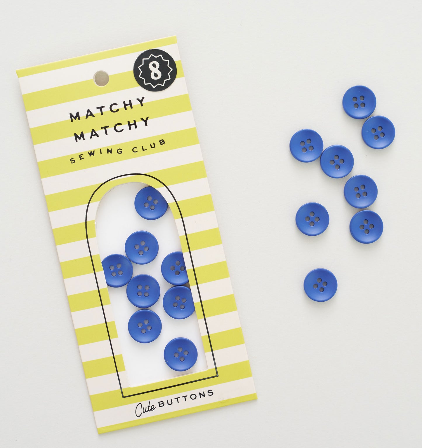 Cobalt Mini Retro Buttons