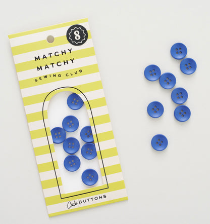 Cobalt Mini Retro Buttons