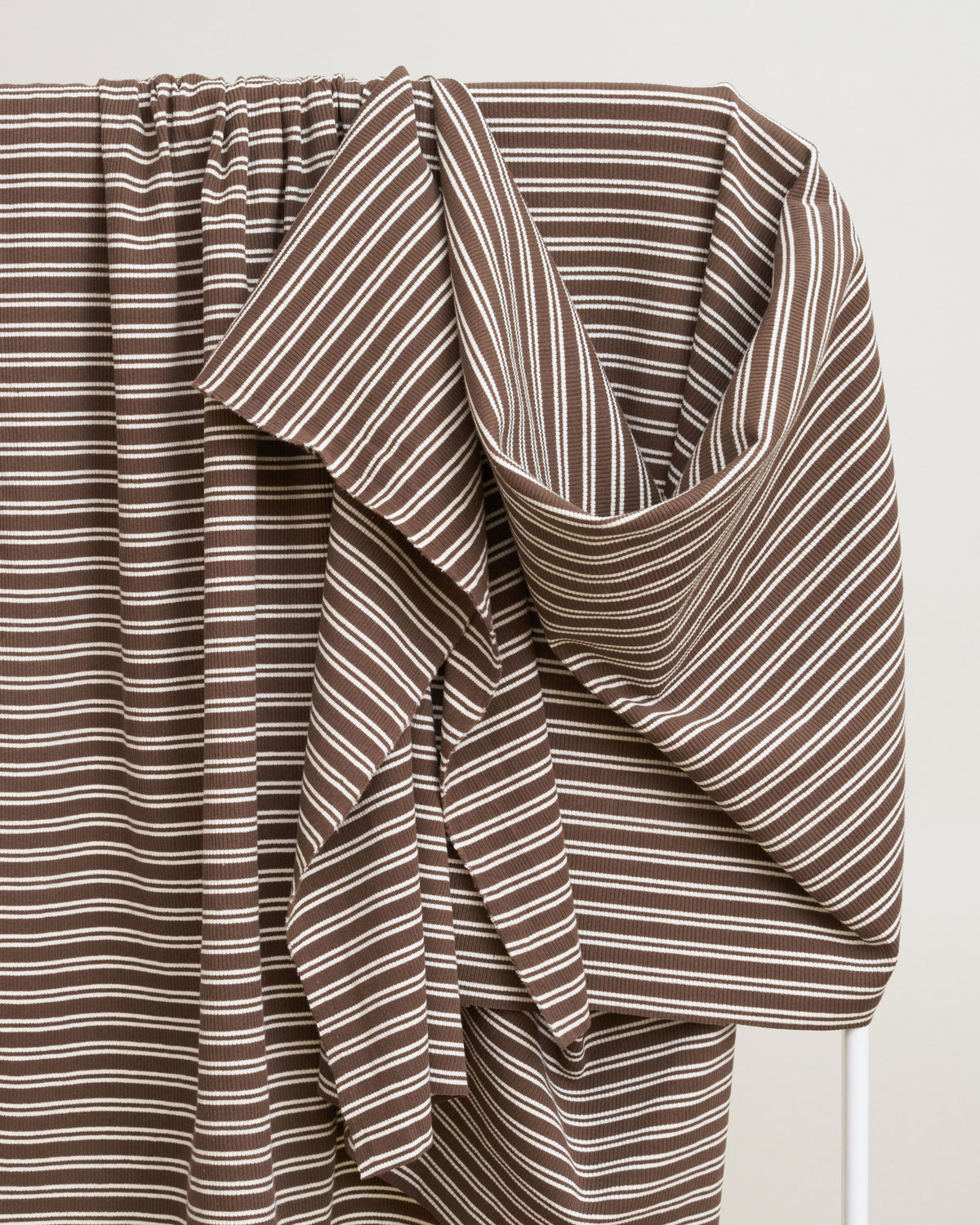 Cocoa Double Stripe Rib Knit