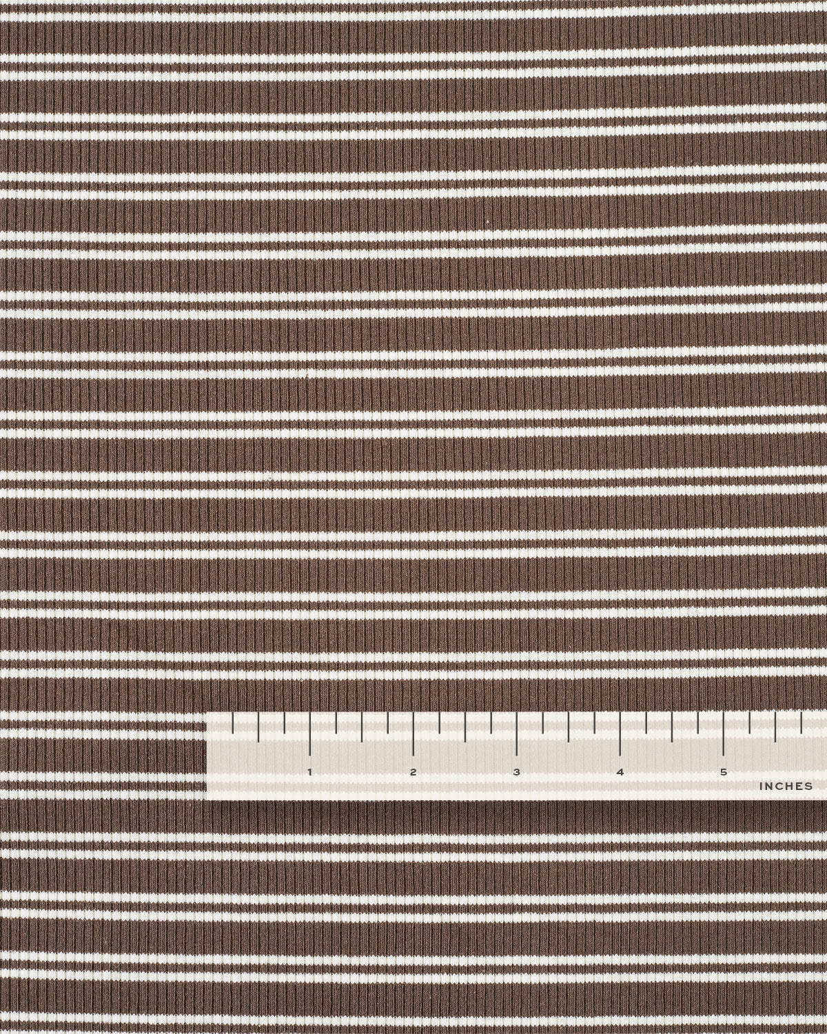 Cocoa Double Stripe Rib Knit
