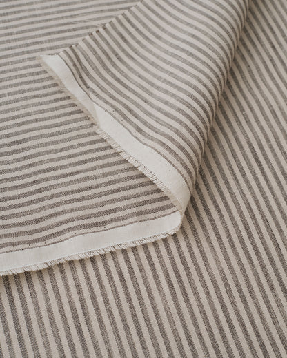 Driftwood Thin Stripe Linen
