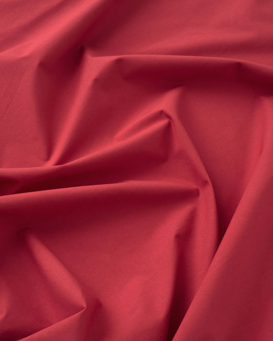 Cosmos Red Washed Cotton Poplin