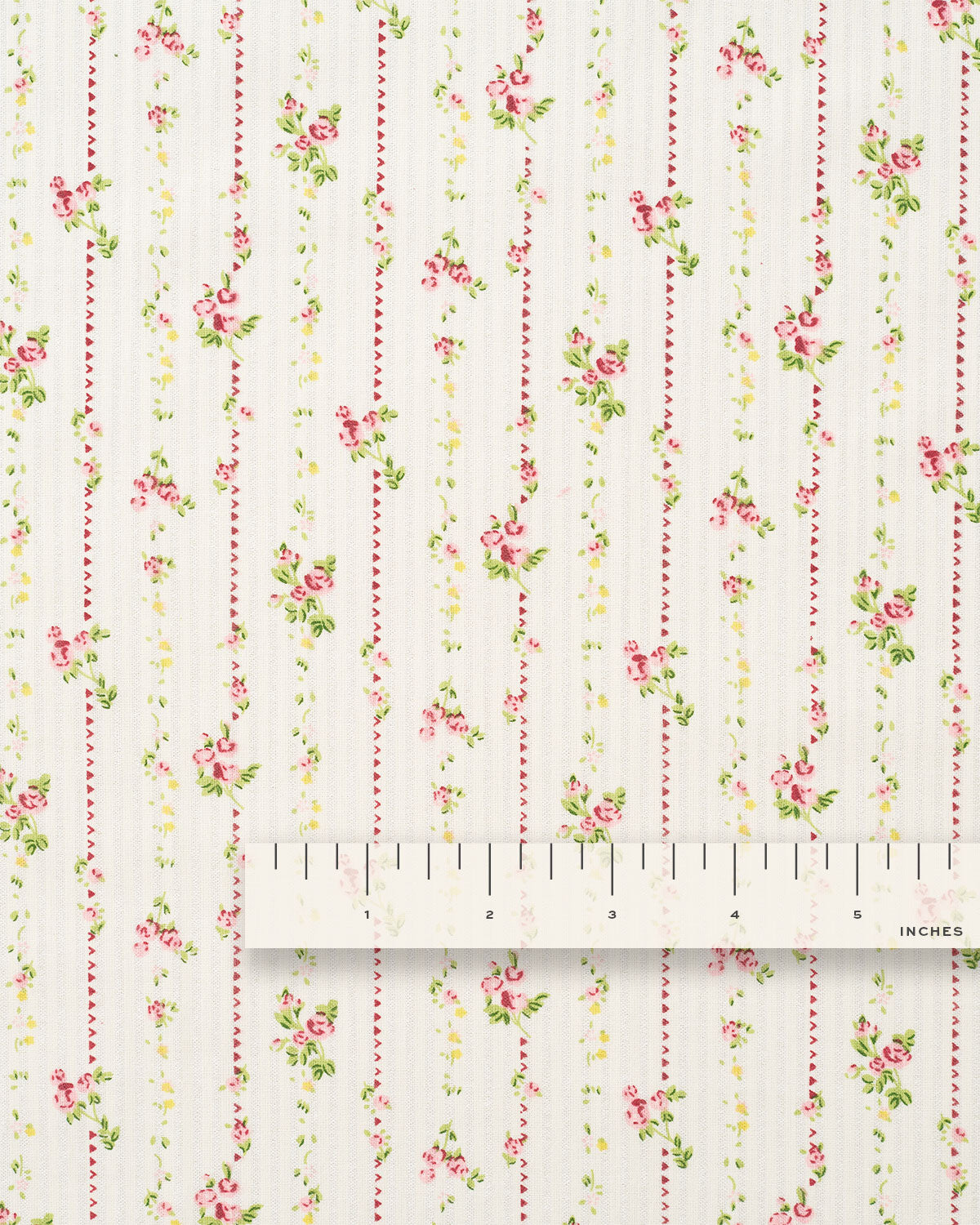Rose Cottage Stripe Floral Cotton