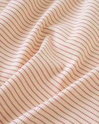Cream and Rose Baby Stripe Rib Knit