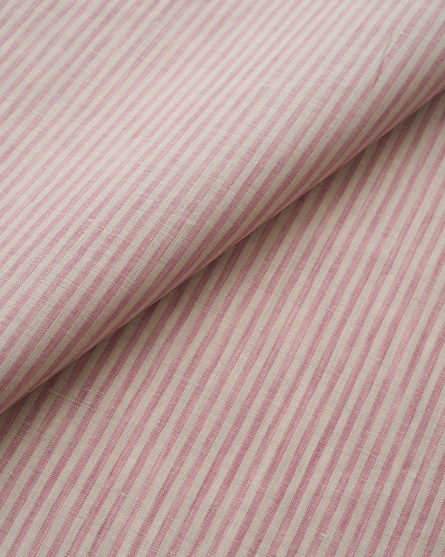 Pink Salt Thin Stripe Linen
