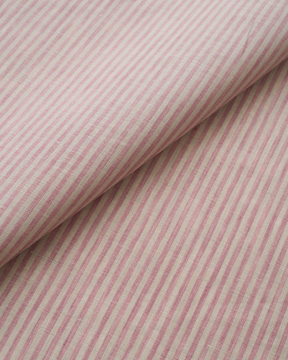 Pink Salt Thin Stripe Linen