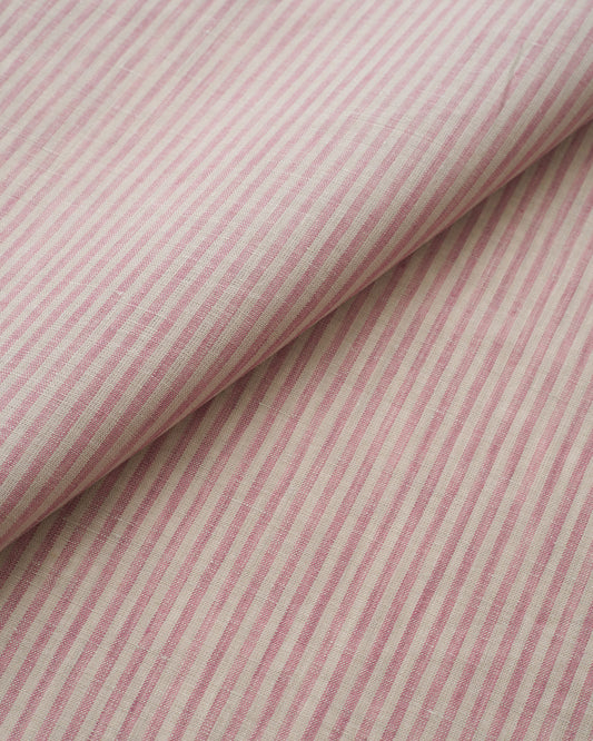Pink Salt Thin Stripe Linen
