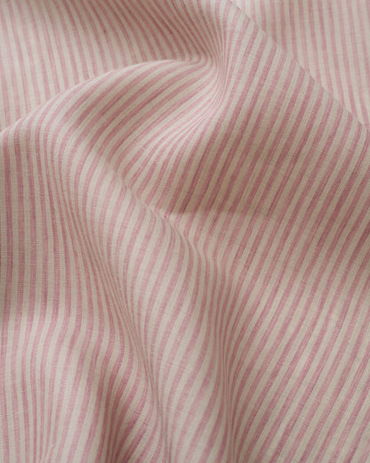 Pink Salt Thin Stripe Linen