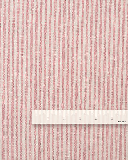 Pink Salt Thin Stripe Linen