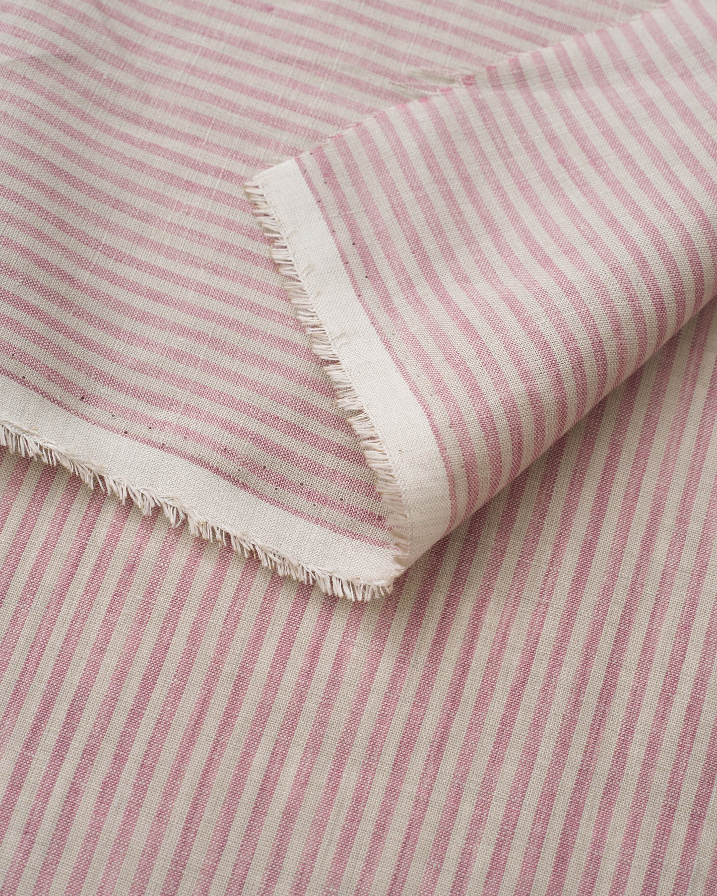 Pink Salt Thin Stripe Linen