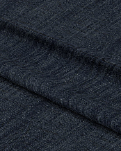Dark Blue Slub Textured Denim