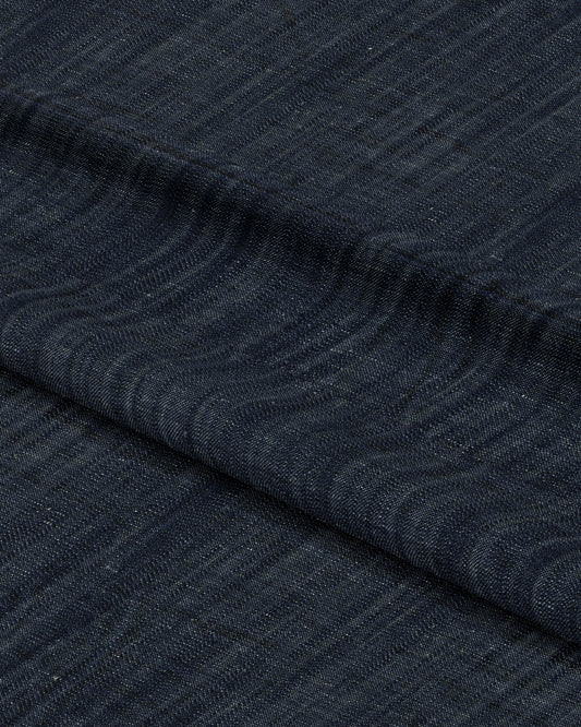 Dark Blue Slub Textured Denim